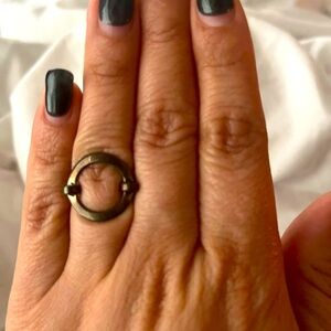 Black oxidized sterling silver ring. Handmade
Size 6.5